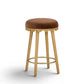 Oodle Bronze Performance Vegan Mohair Natural Counter Stool - Image 2