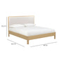 Rafaelle Natural Solid Ash King Bed - Image 8