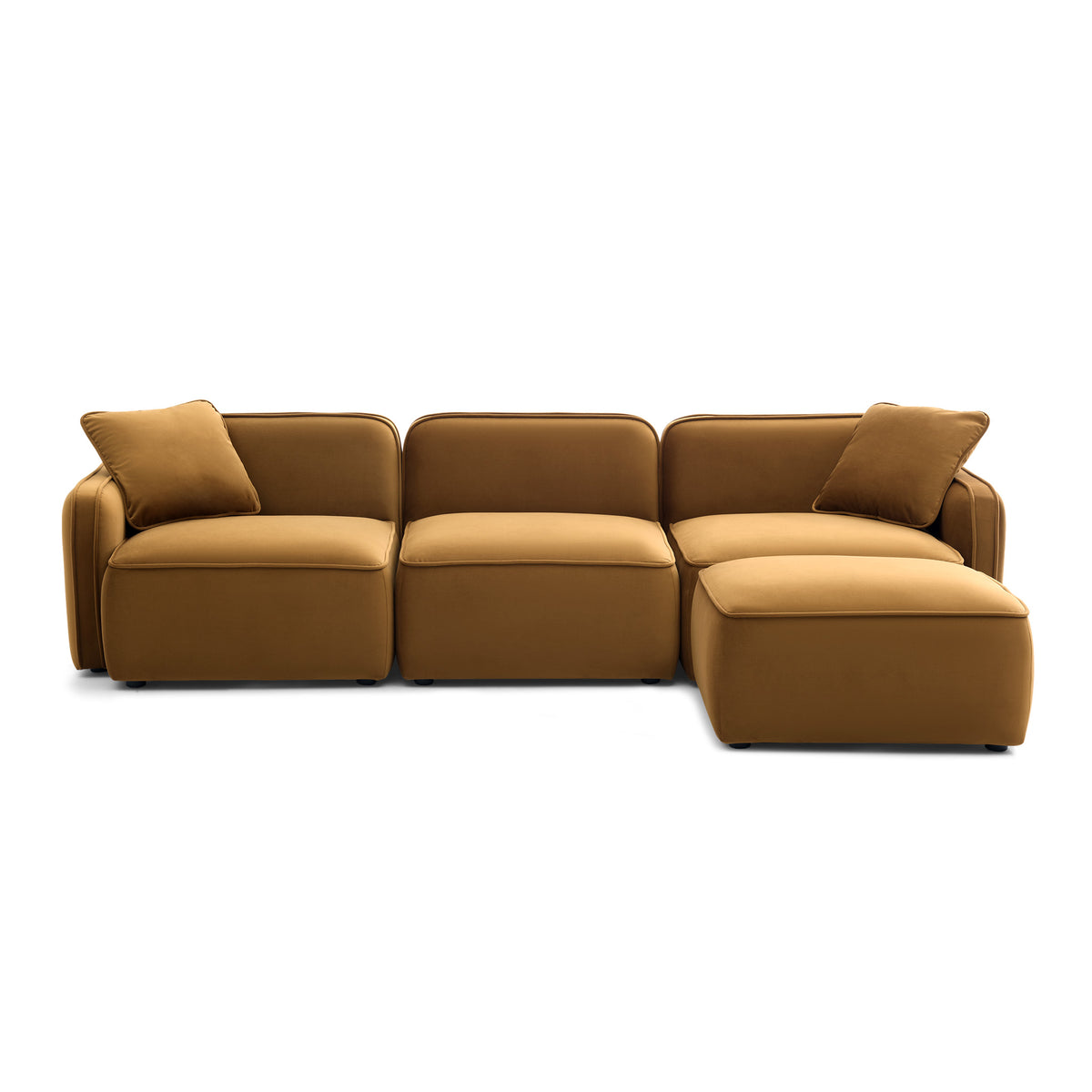 Travie 4-Piece Modular Sectional - Honey - Image 1