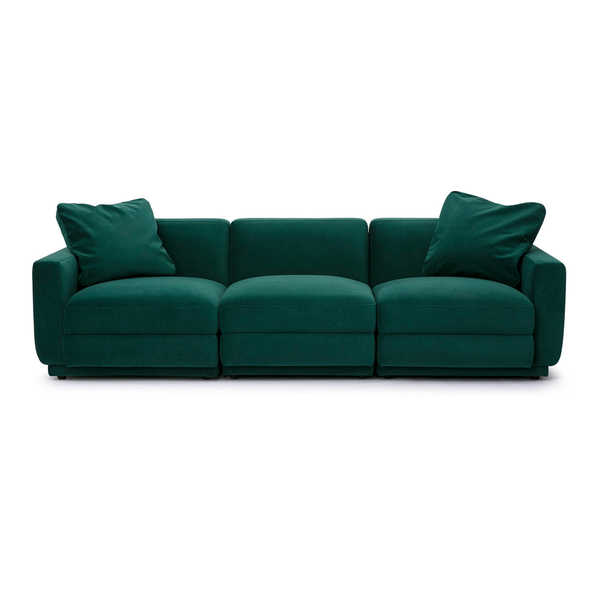 Perry Modular Sofa (96"-124") - Deep Green / 96" - Image 1
