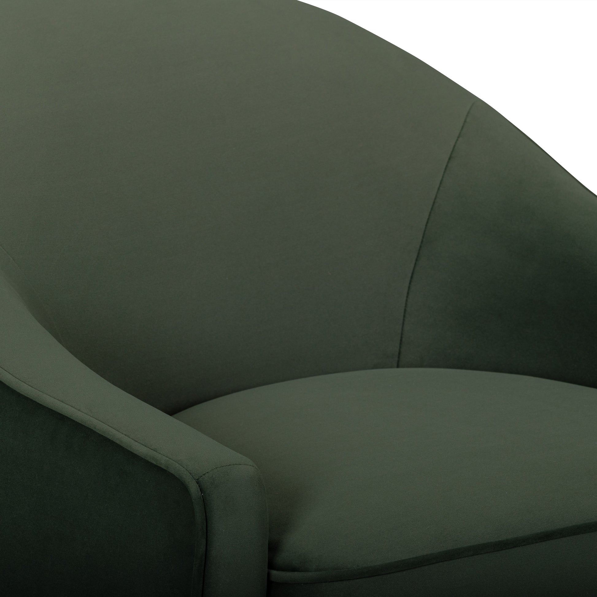Cettie Performance Velvet Accent Chair - Green - Image 5