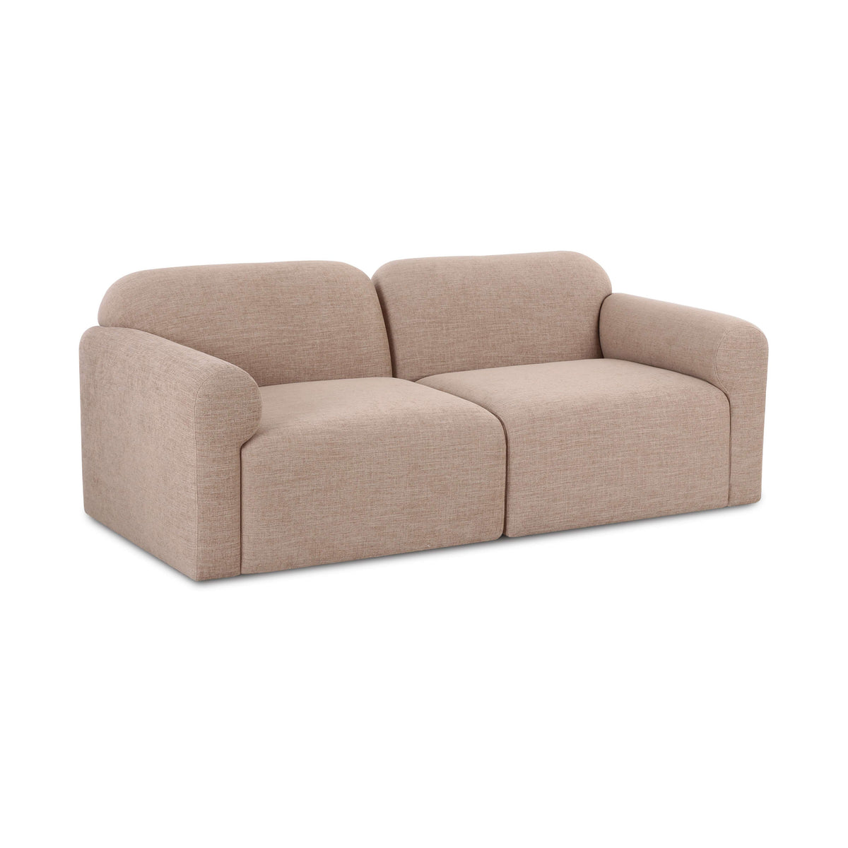 Gorge 81" Modular Loveseat - Tan - Image 2