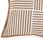 Kora 20" Brown Cotton Jute Throw Pillow - Image 2