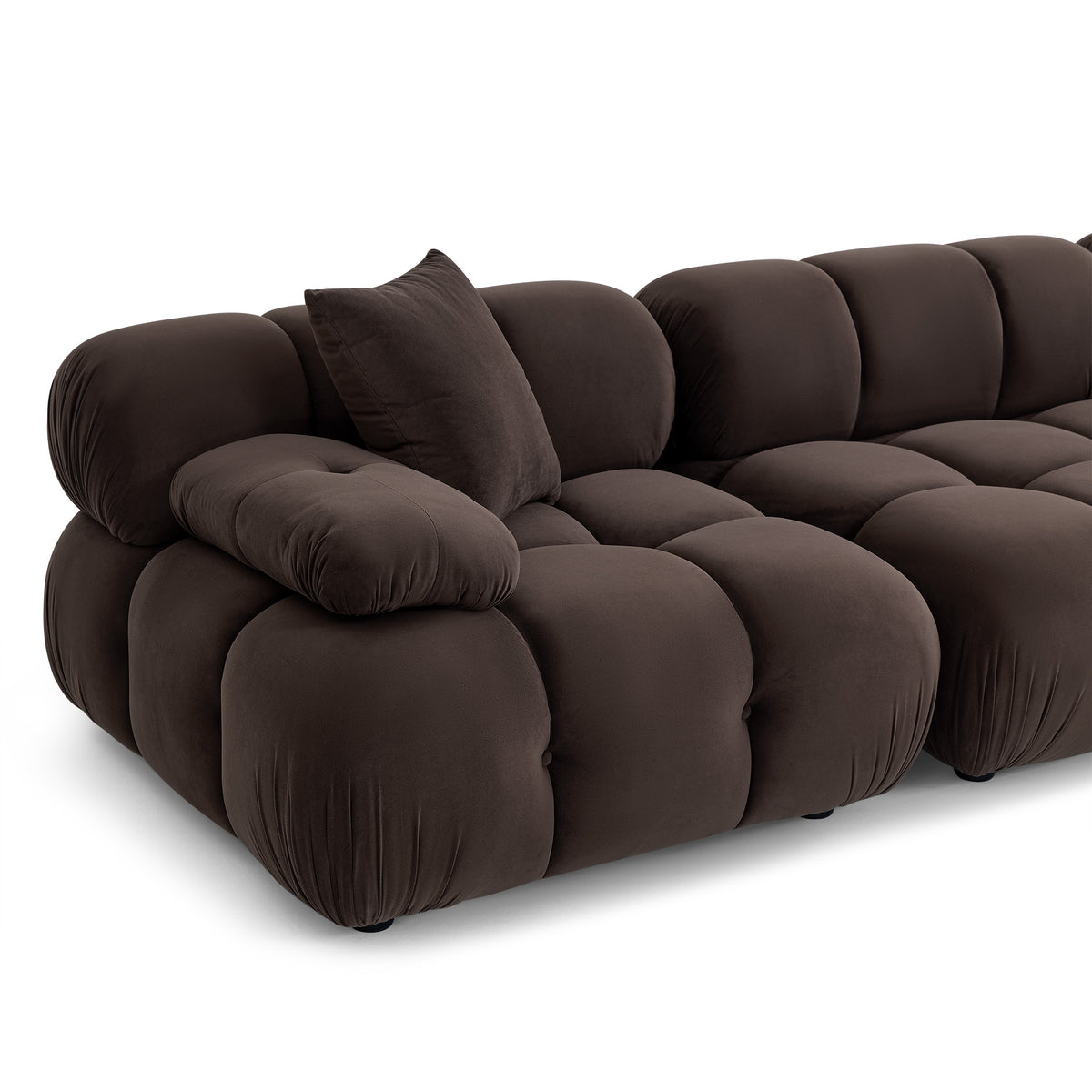 Calliope 4-Piece Performance Modular Sectional - Dark Brown - Image 8