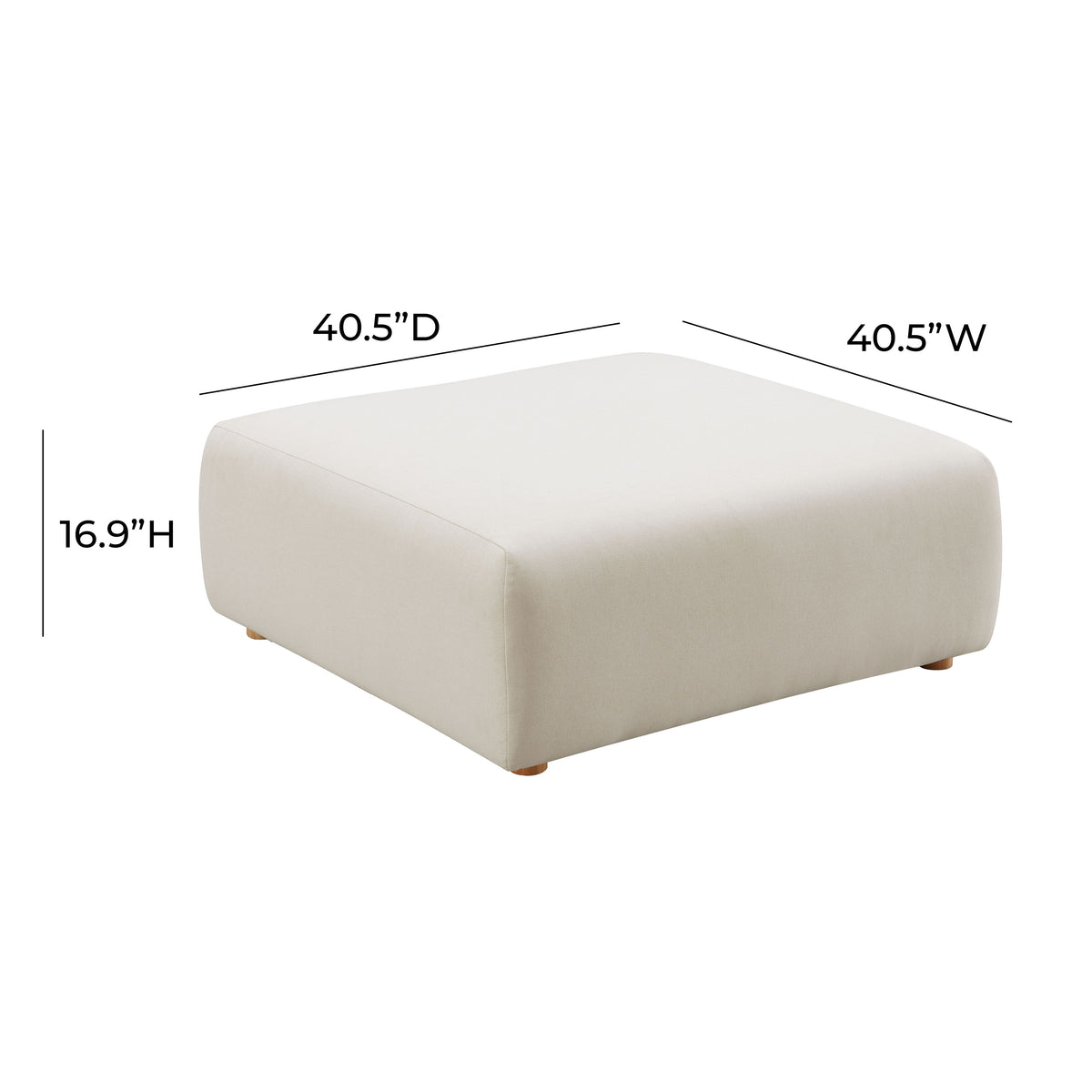 Hangover Ottoman - Off-White - Image 5
