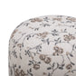 Bisou Performance Jacquard Ottoman - Beige Floral - Image 4
