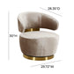 Austin Swivel Accent Chair - Champagne - Image 6