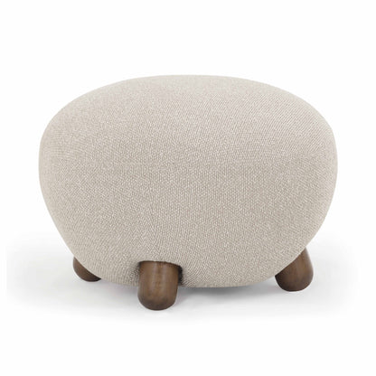 Pucker Ottoman - Warm Grey - Image 1