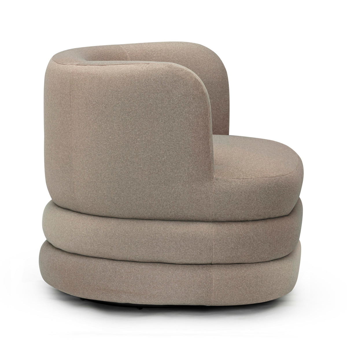Astor Swivel Hotel Lounge Chair - Taupe - Image 4