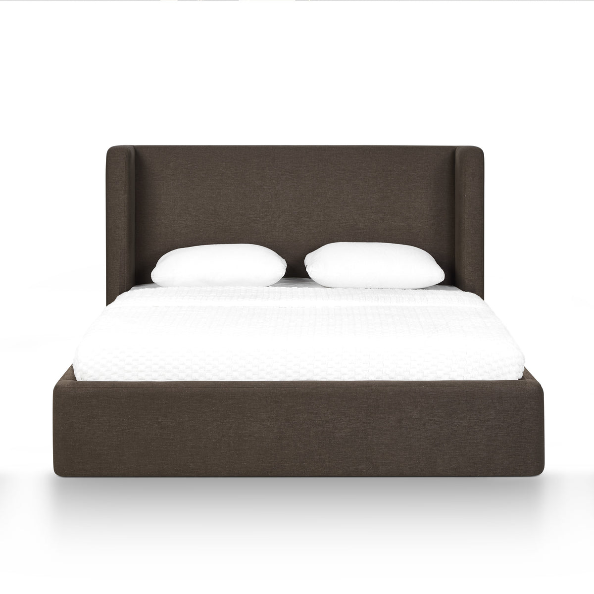Harmony Performance Chenille Storage Bed - Chocolate Brown / Queen - Image 1