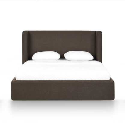 Harmony Performance Chenille Storage Bed - Chocolate Brown / Queen - Image 1