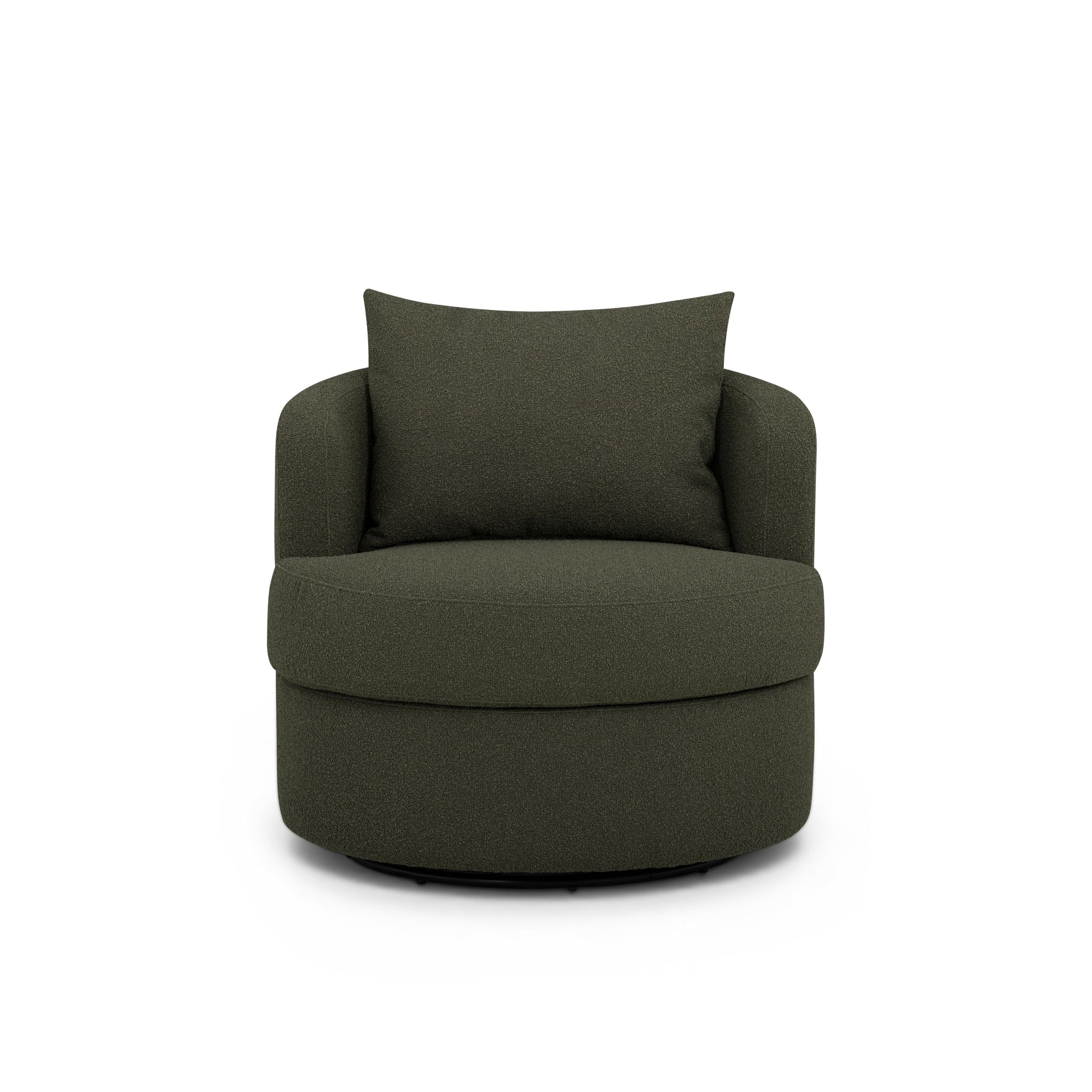 Silvi Performance Boucle Swivel Accent Chair - Kale Green - Image 2