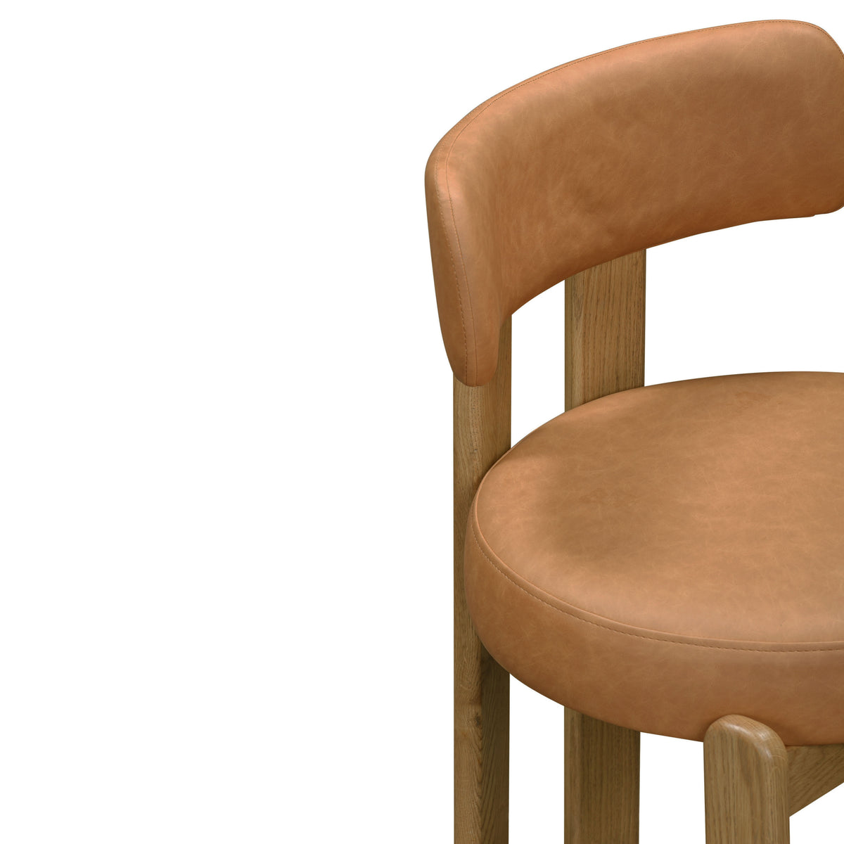 Odessa Performance Dining Chair - Saddle Brown / 33