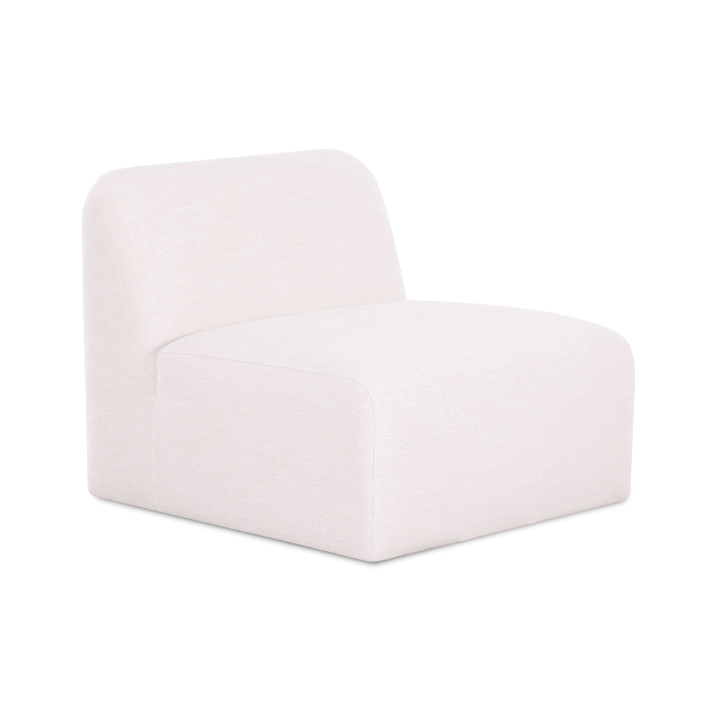 Gorge Modular Armless Chair - Cream - Image 1