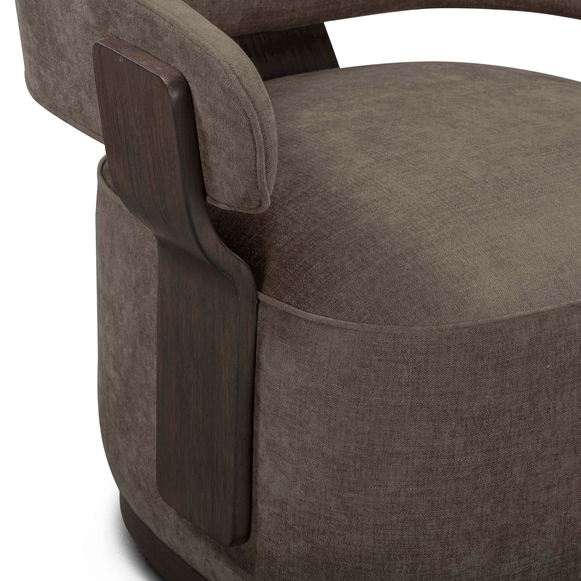Madison Performance Swivel Accent Chair - Mink - Image 6