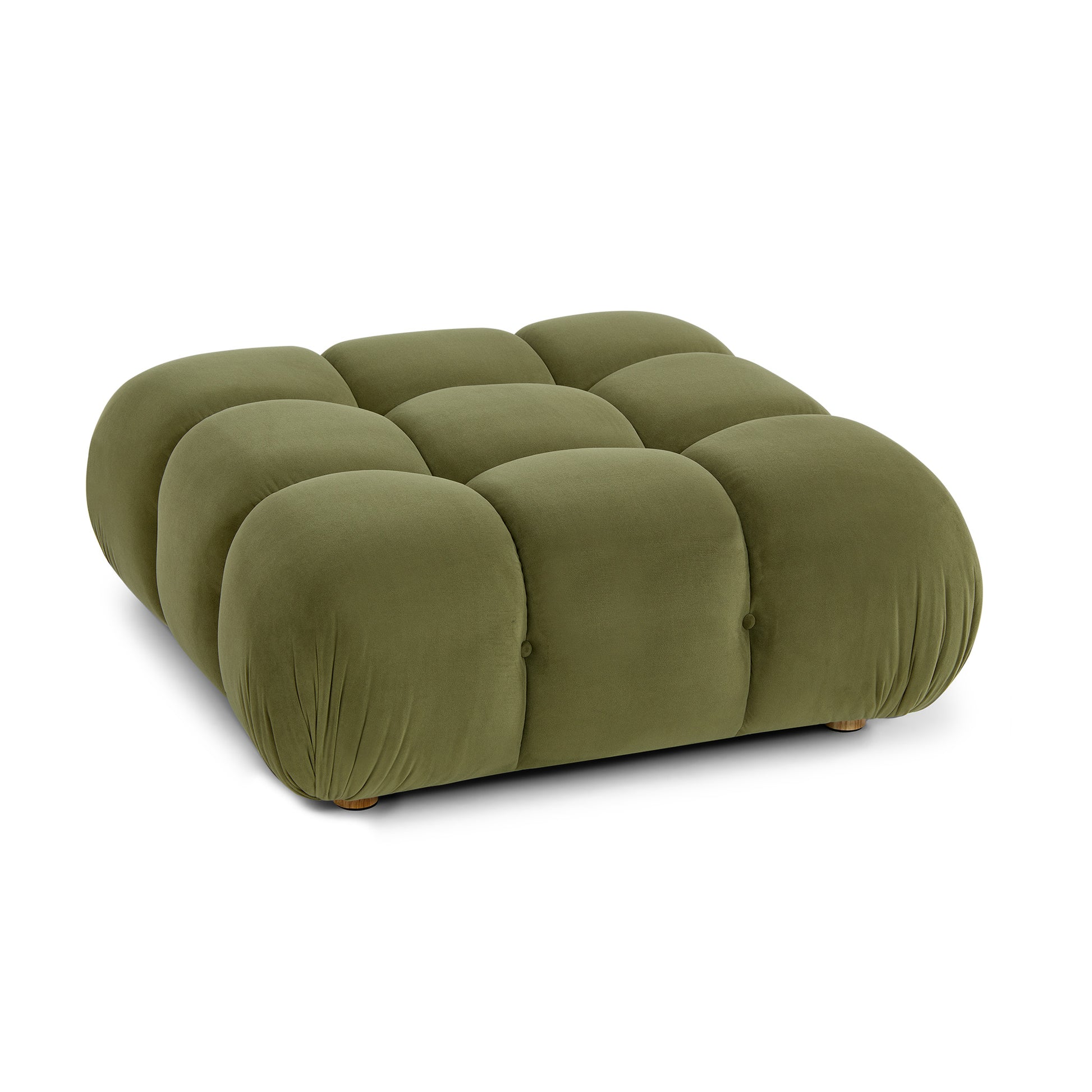 Calliope Performance Modular Ottoman - Olive Green - Image 1