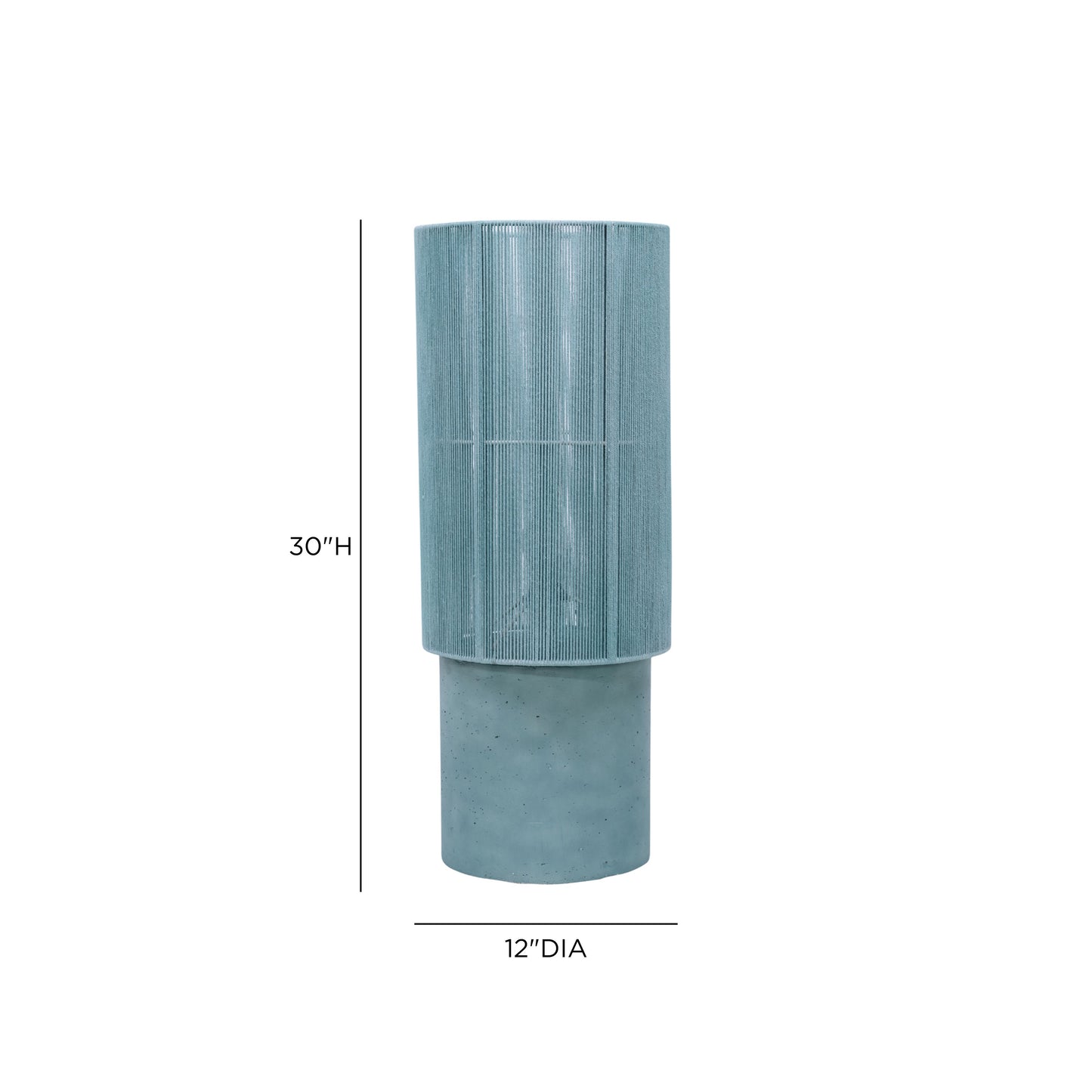 Mondada Concrete Table Lamp - Aqua - Image 7