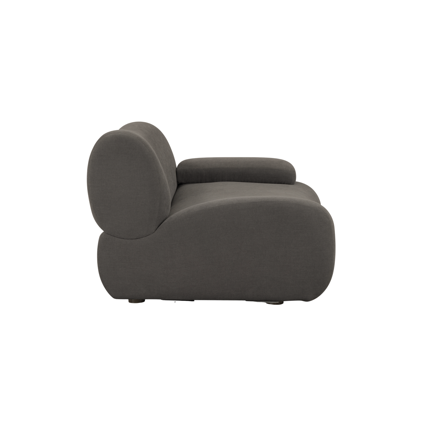 Zenith Contract-Grade Upcycled Fabric Corner Chair - Grey / RAF - Image 5