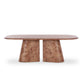 Gladyss 87" Burl Oval Dining Table - Honey - Image 3