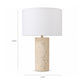 Mariel Natural Stonecast Table Lamp - Image 4