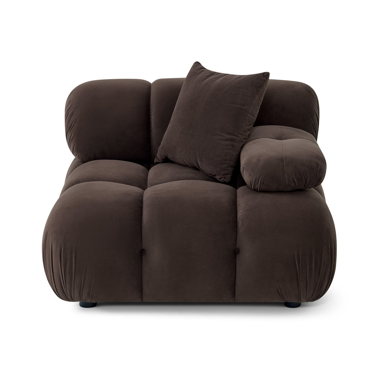 Calliope Performance Modular Corner Chair - Dark Brown - Image 4