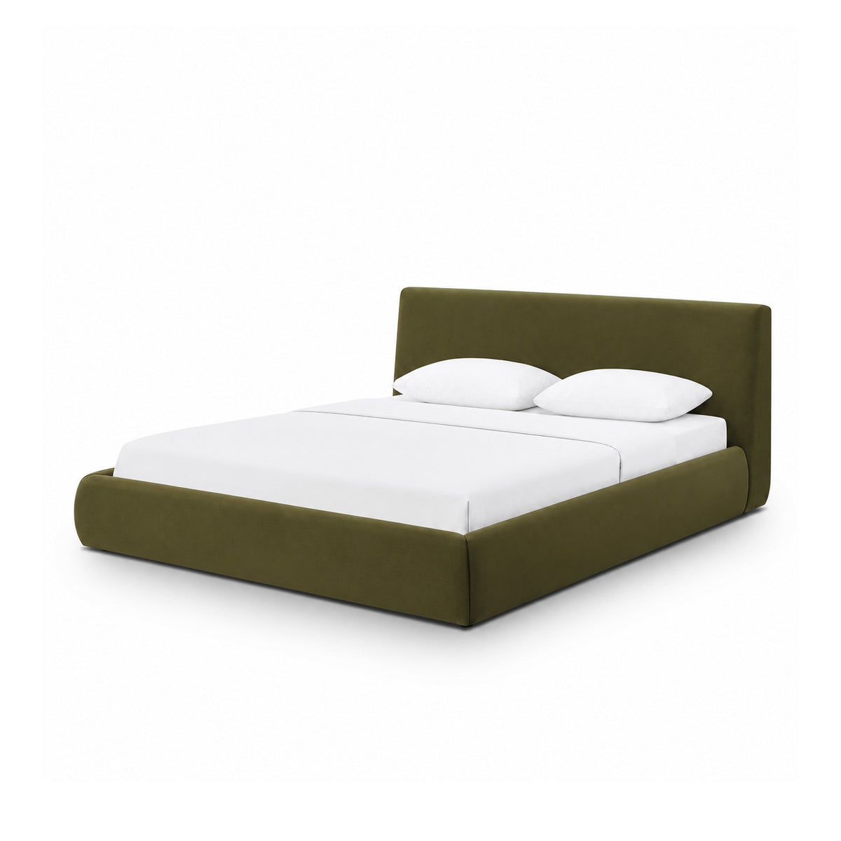 Isla Upholstered Bed - Green / King - Image 2