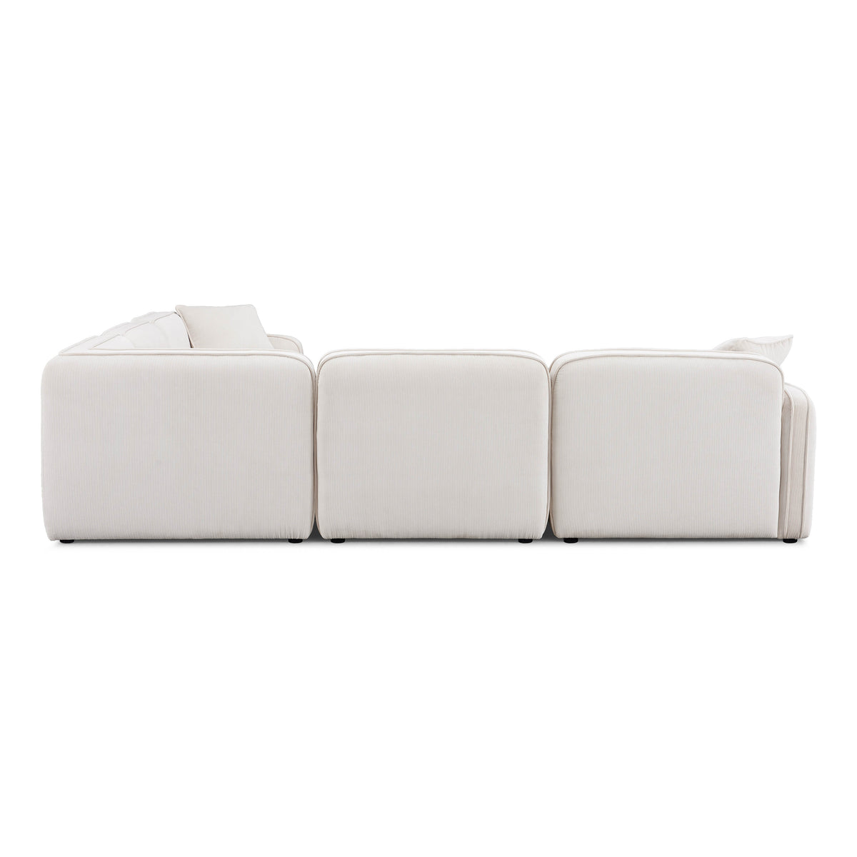 Travie 5-Piece Modular L-Sectional - White Sand - Image 4