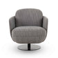 Solange Swivel Accent Chair - Grey - Image 3