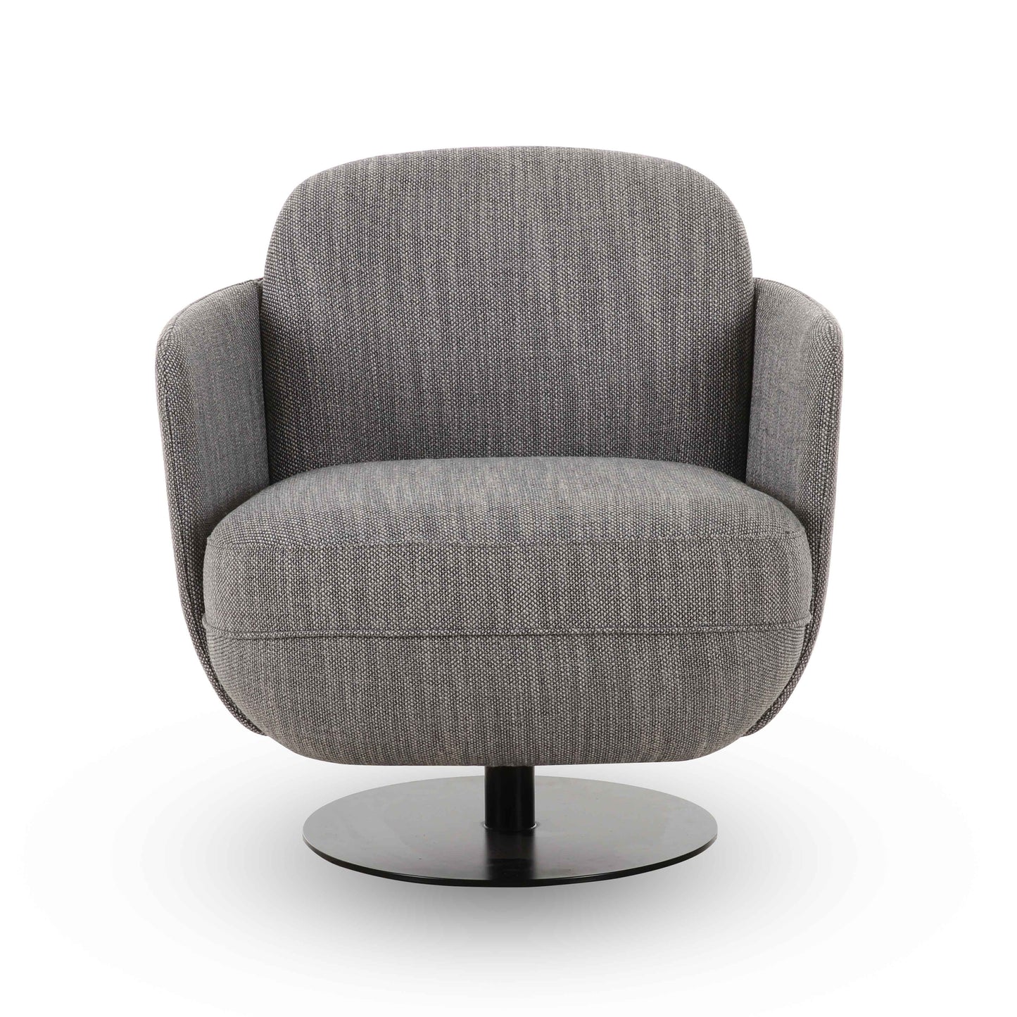 Solange Swivel Accent Chair - Grey - Image 3