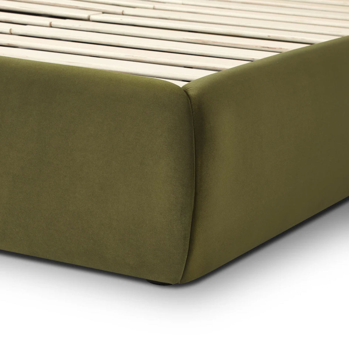 Isla Upholstered Bed - Green / Queen - Image 8