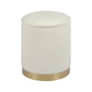 Zoe Storage Ottoman - Cream - Image 4