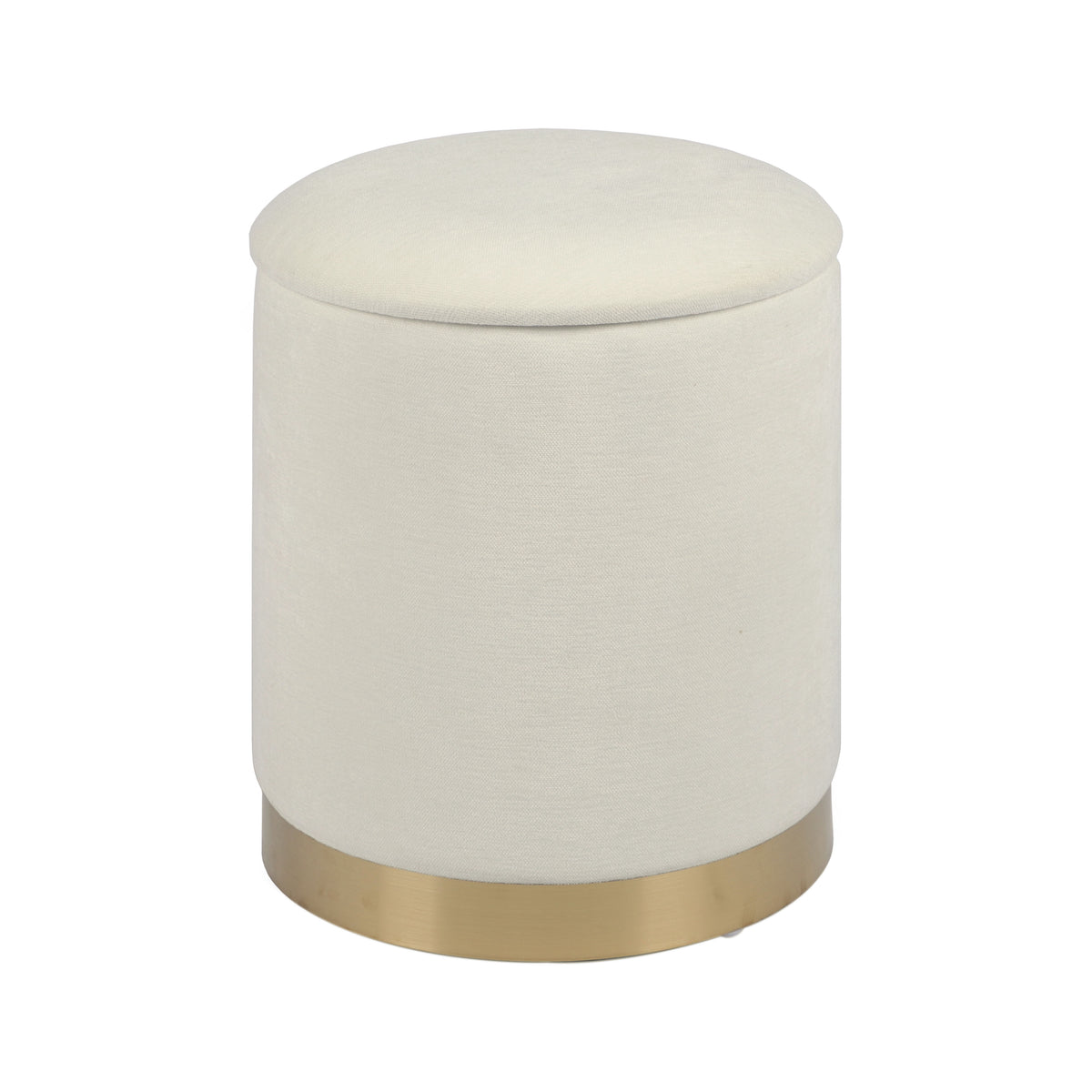Zoe Storage Ottoman - Cream - Image 4