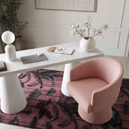 Kristen Rolling Desk Chair - Pink - Image 1