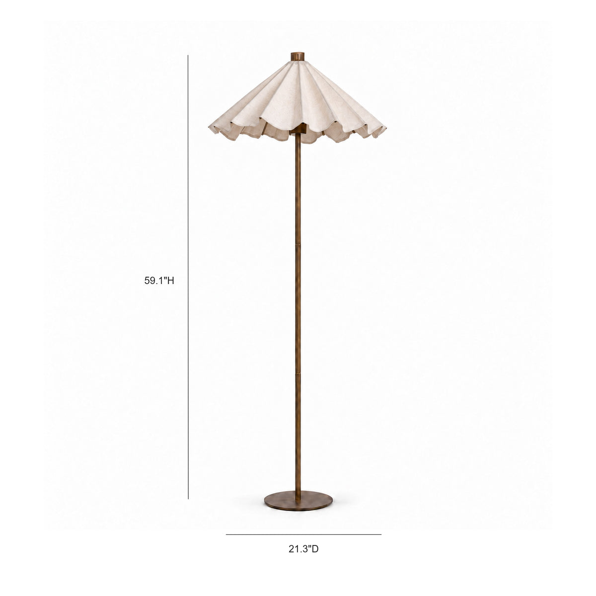 Lyra Ivory Jute Floor Lamp - Image 5