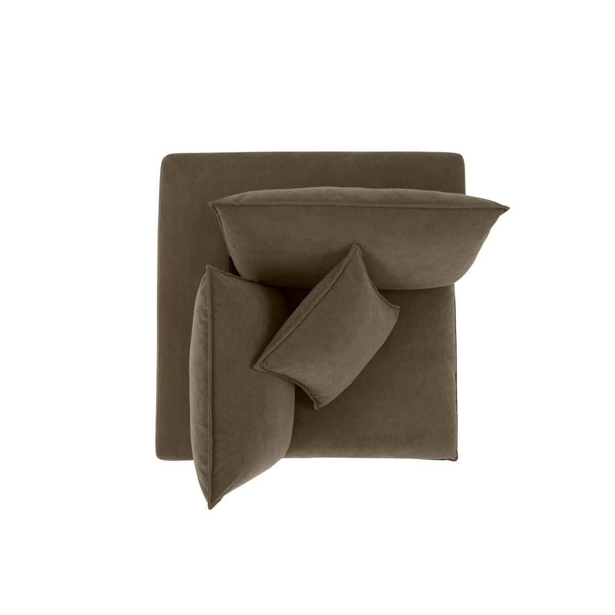 Cali Modular Corner Chair - Chocolate Brown - Image 6