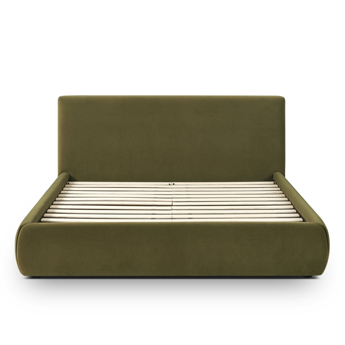 Isla Upholstered Bed - Green / Queen - Image 4