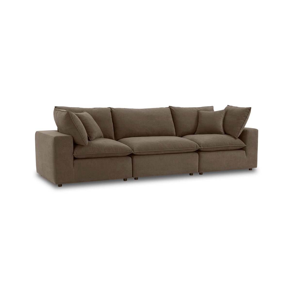 Cali 120" Modular Sofa - Chocolate Brown - Image 4