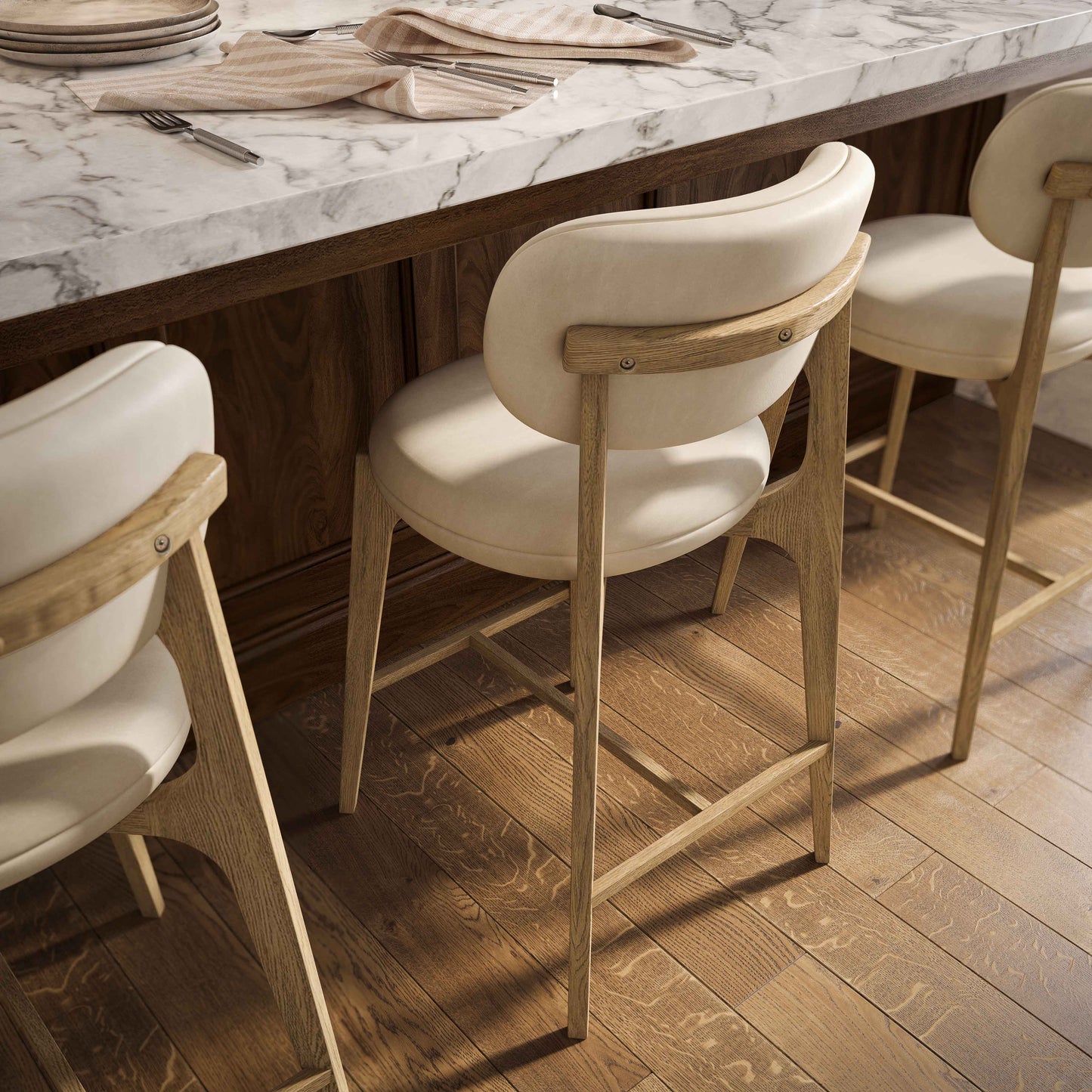 Carnation Counter Stool - Off-White - Image 2