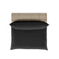 Cali Performance Fabric & Wicker Outdoor Armless Chair - Black / Natural - Image 3