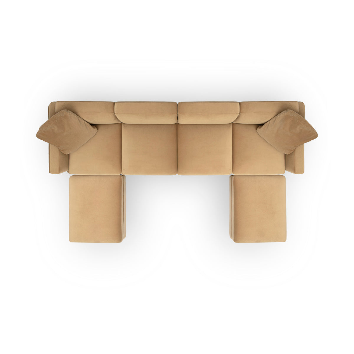 Perry 6-Piece Modular U-Sectional - Tan - Image 5