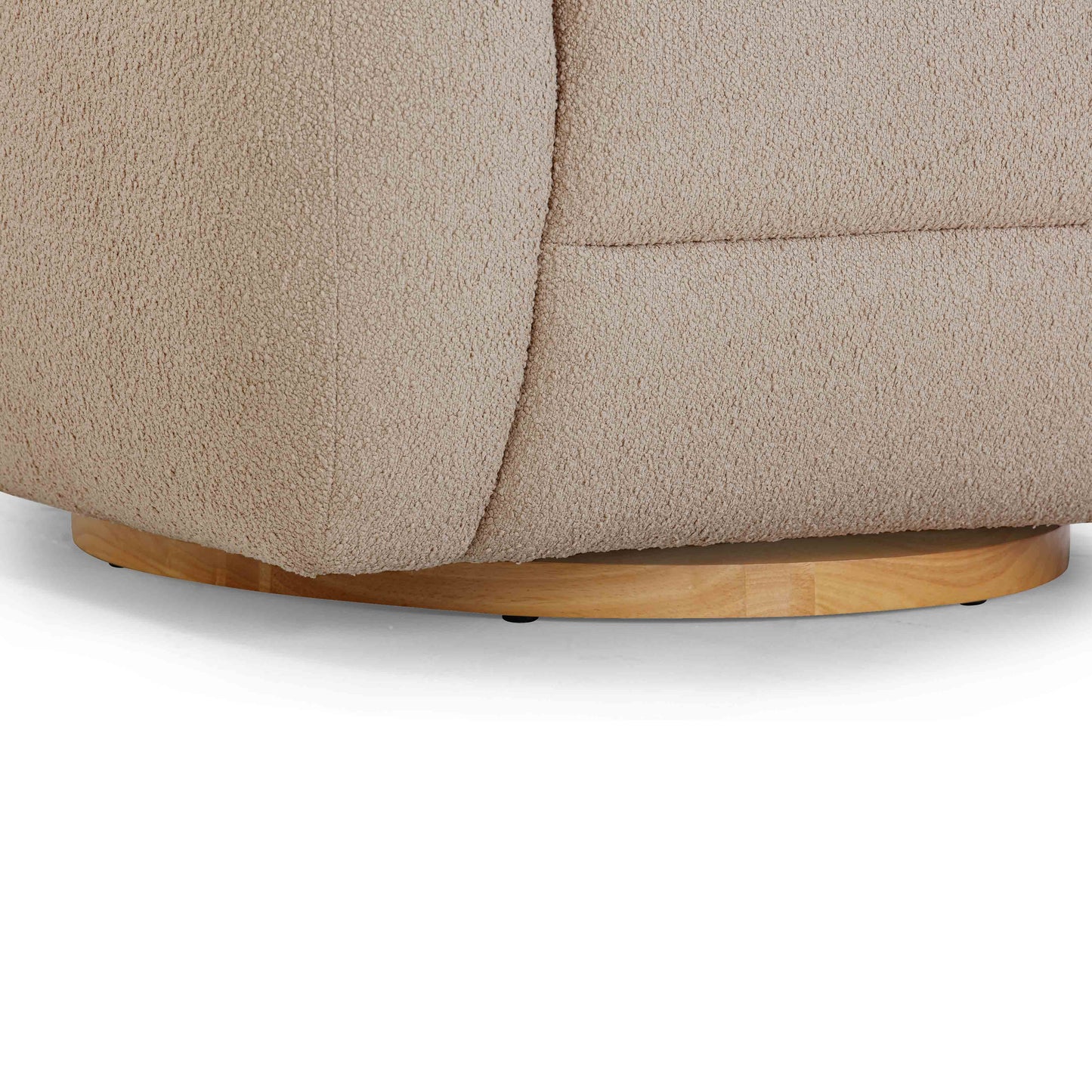Judy Swivel Accent Chair - Taupe - Image 6