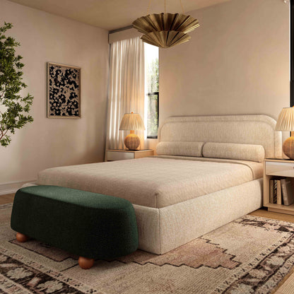 Jaine 48" Bench - Forest Green - Image 1