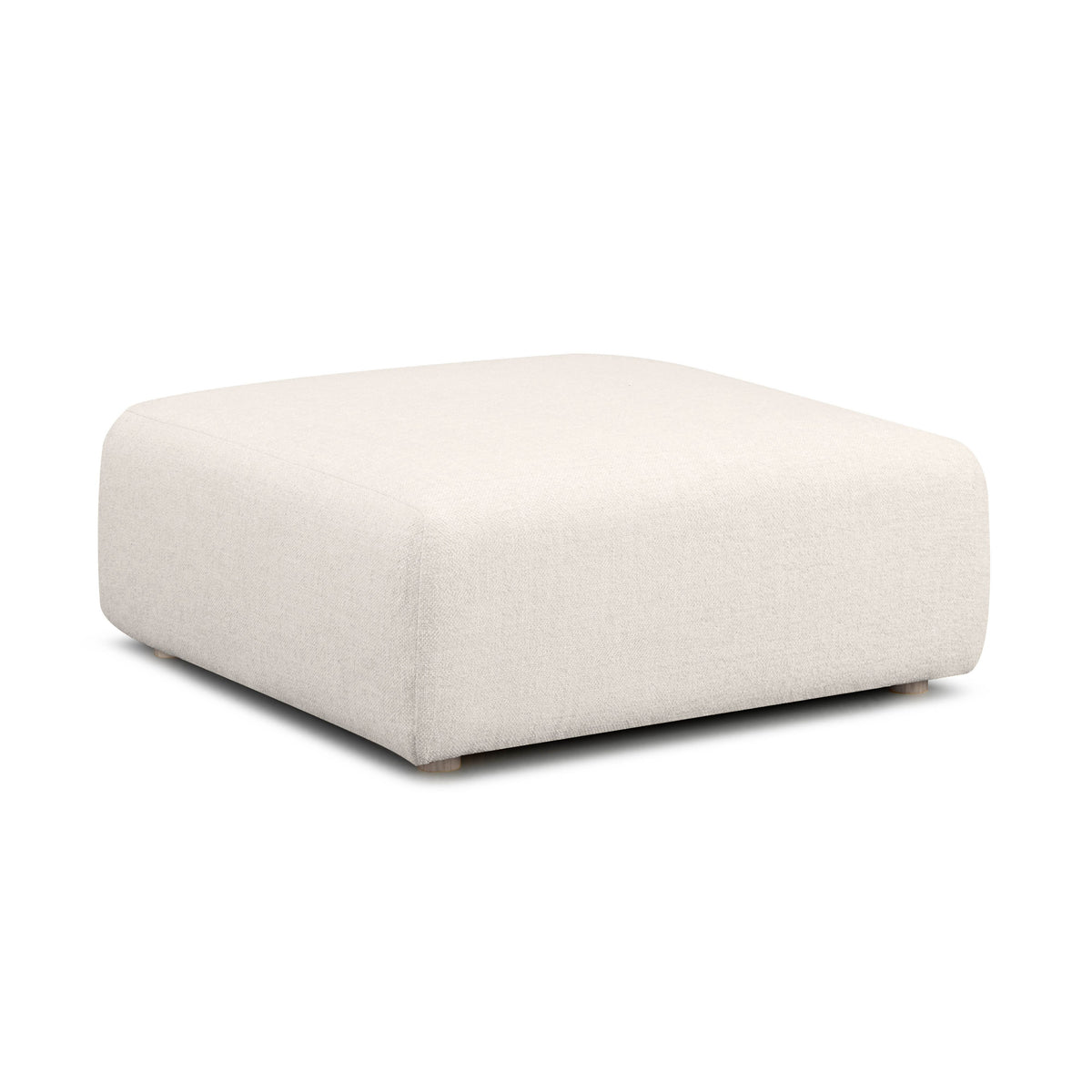 Hangover Ottoman - Ivory - Image 1