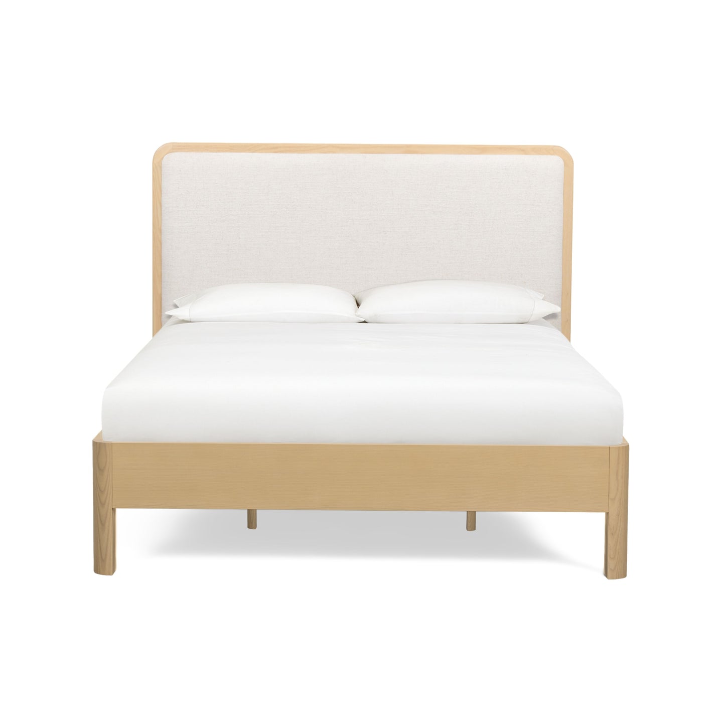 Rafaelle Natural Solid Ash Queen Bed - Image 1