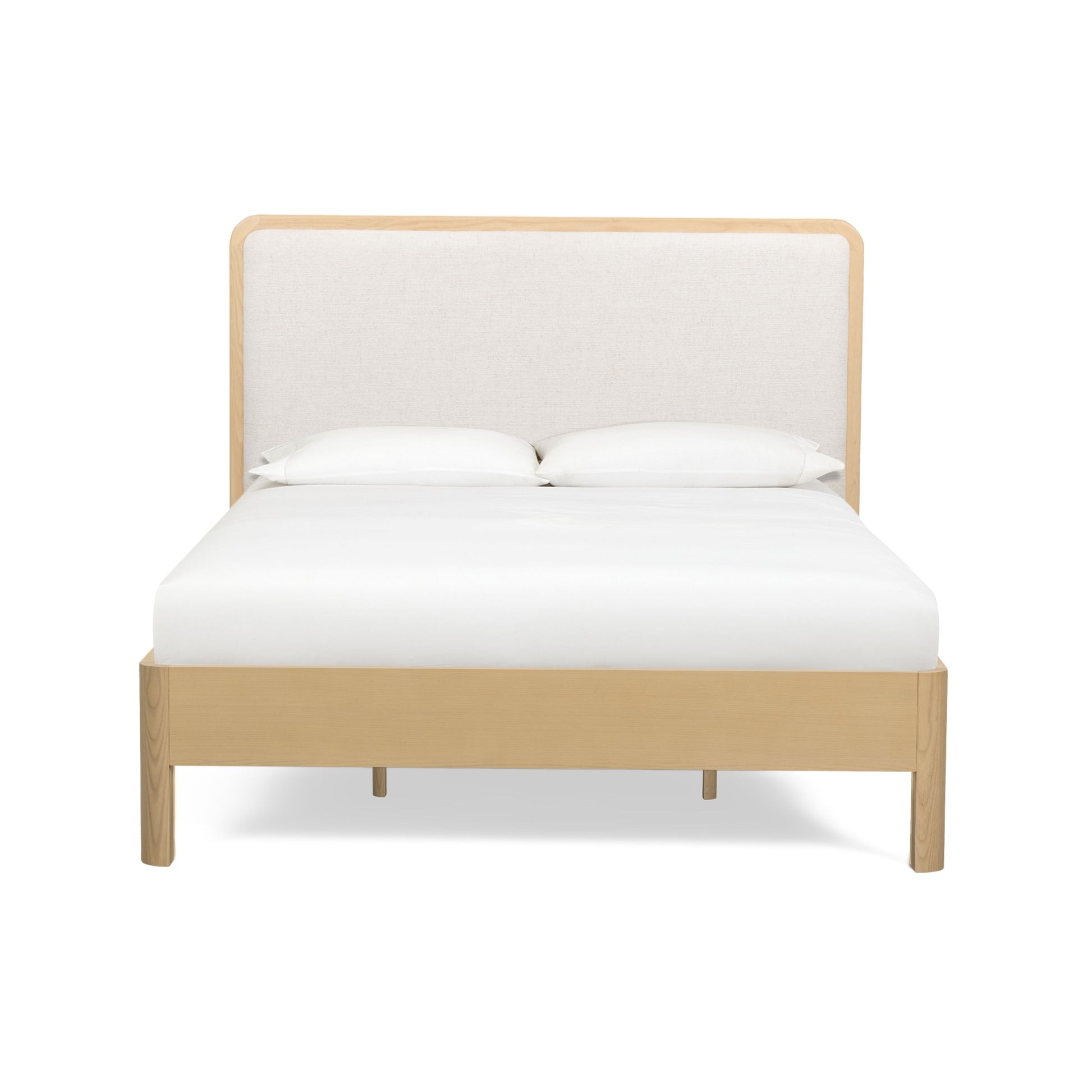 Rafaelle Natural Solid Ash Queen Bed - Image 1
