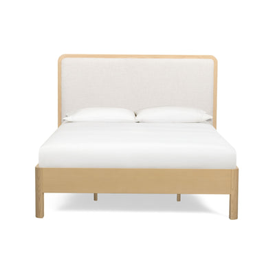 Rafaelle Natural Solid Ash Queen Bed - Image 1