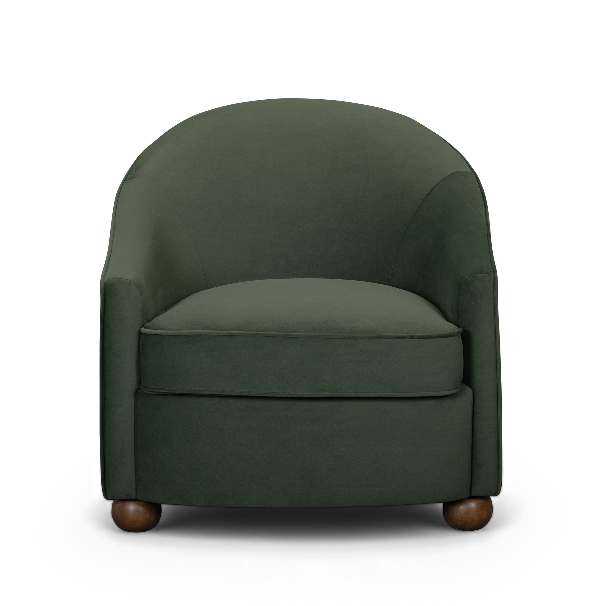 Cettie Performance Velvet Accent Chair - Green - Image 3
