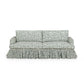 Gertrude 90" Floral Performance Linen Weave Sofa - Image 1