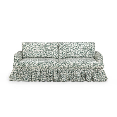 Gertrude 90" Floral Performance Linen Weave Sofa - Image 1