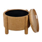 Bellamy Railroad Chenille Storage Stool With Reversible Tray Top - Curry - Image 6